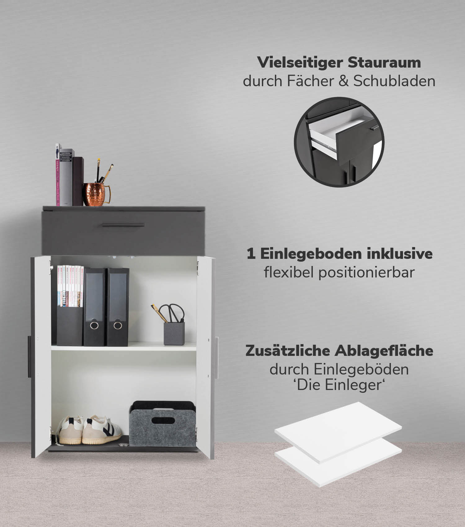 Mehrzweckschrank Set Schrankwand Büroschränke Mehrzweckschränke