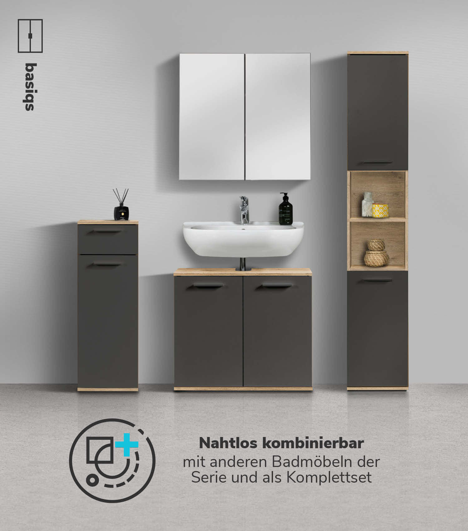 Waschbeckenunterschrank Waschtischunterschrank Unterschrank Badschrank
