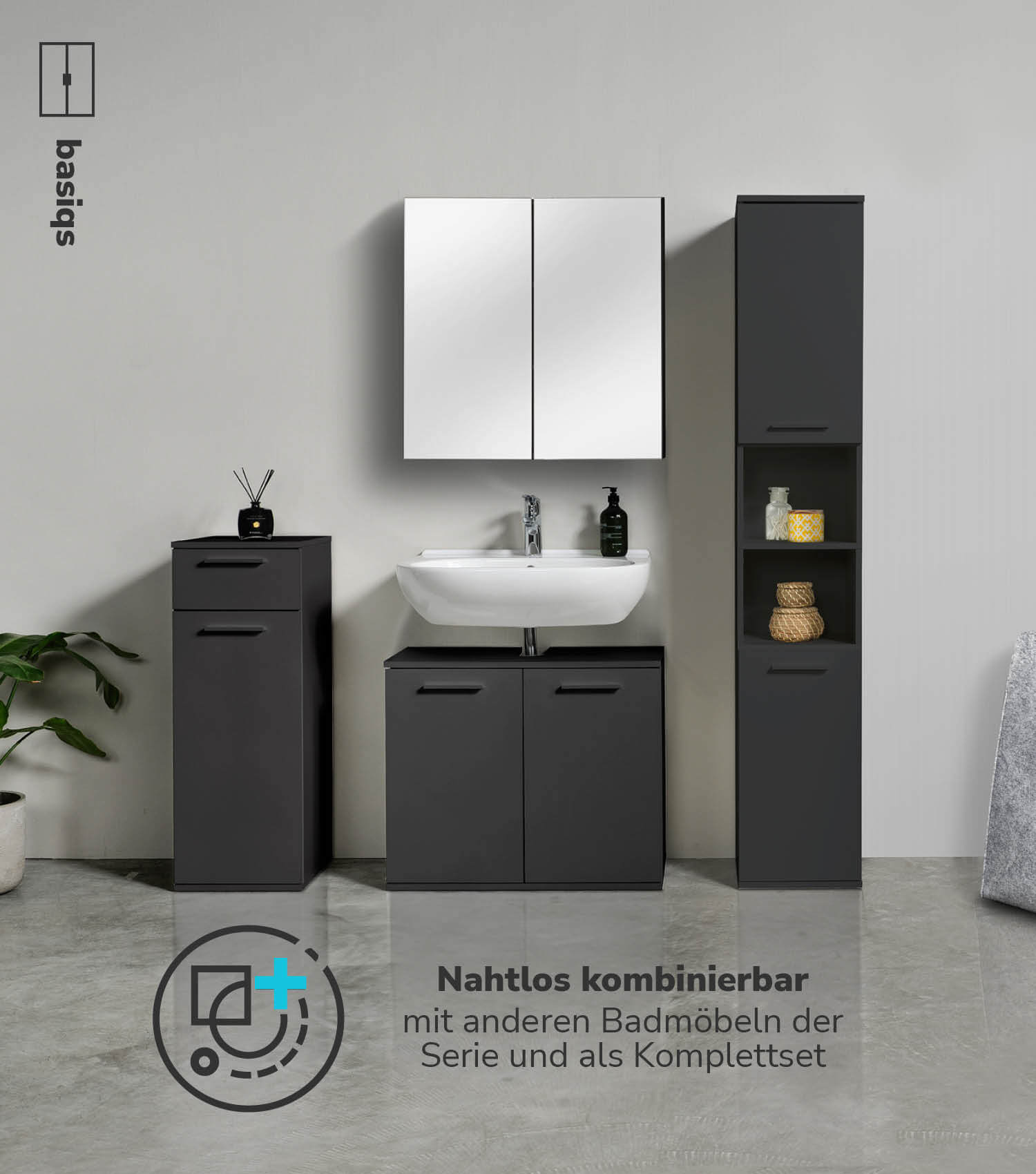 Badmöbel Set Badschrank Set Badschränke Badezimmerschränke Schrank Set