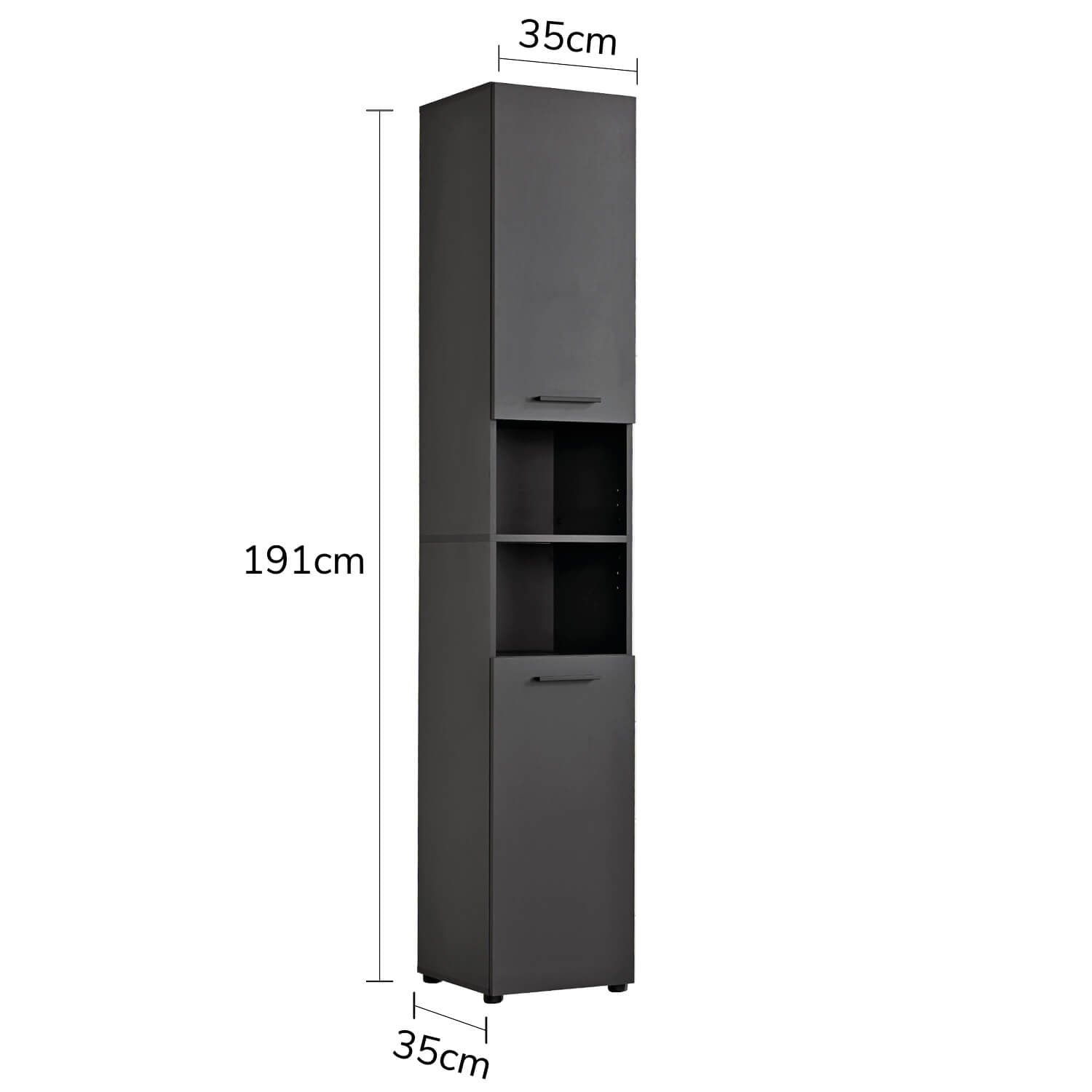 Bad-Hochschrank Badezimmerschrank Badschrank Badezimmerregal Schrank