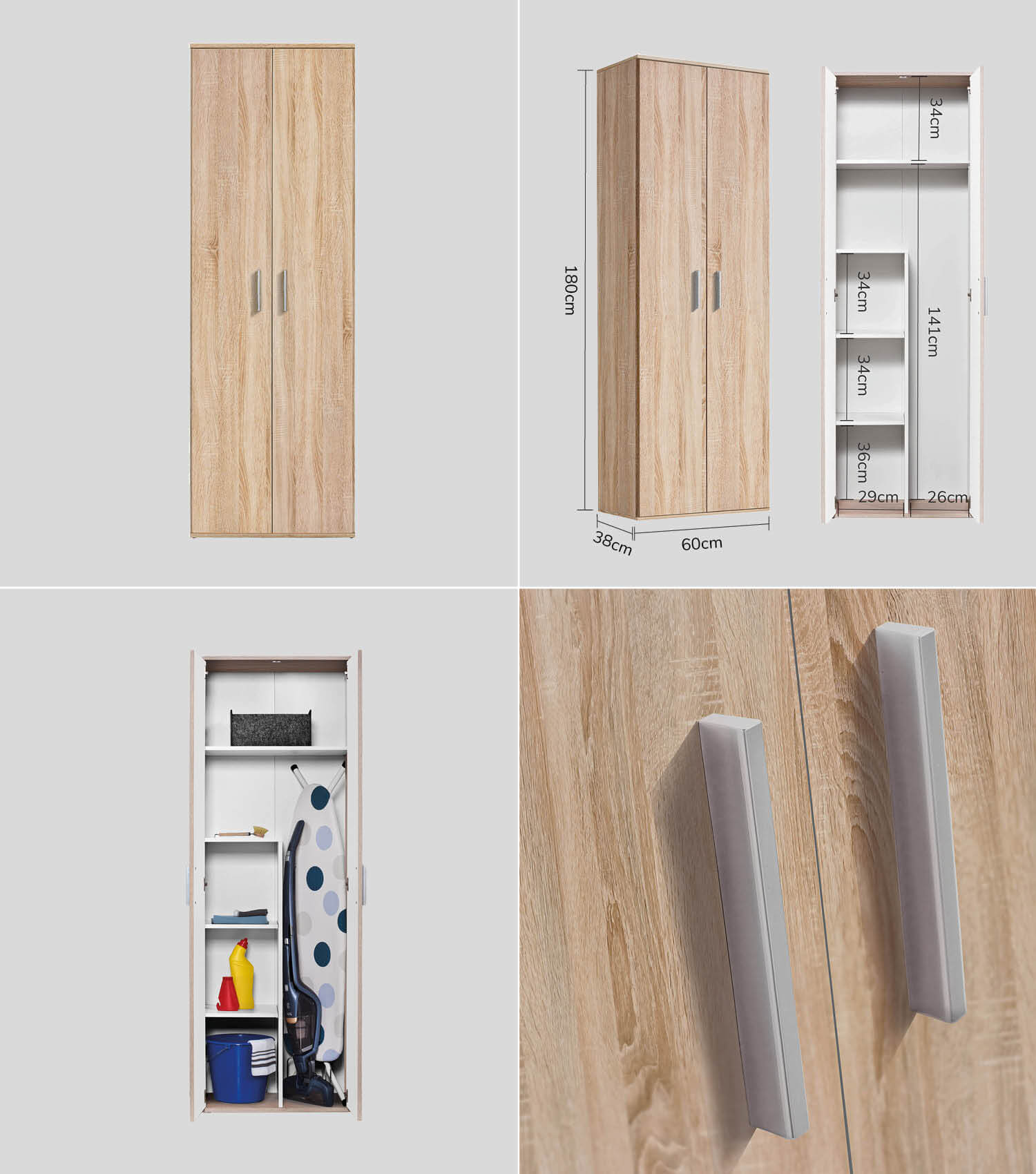 Mehrzweckschrank Set Schrankwand Büroschränke Mehrzweckschränke