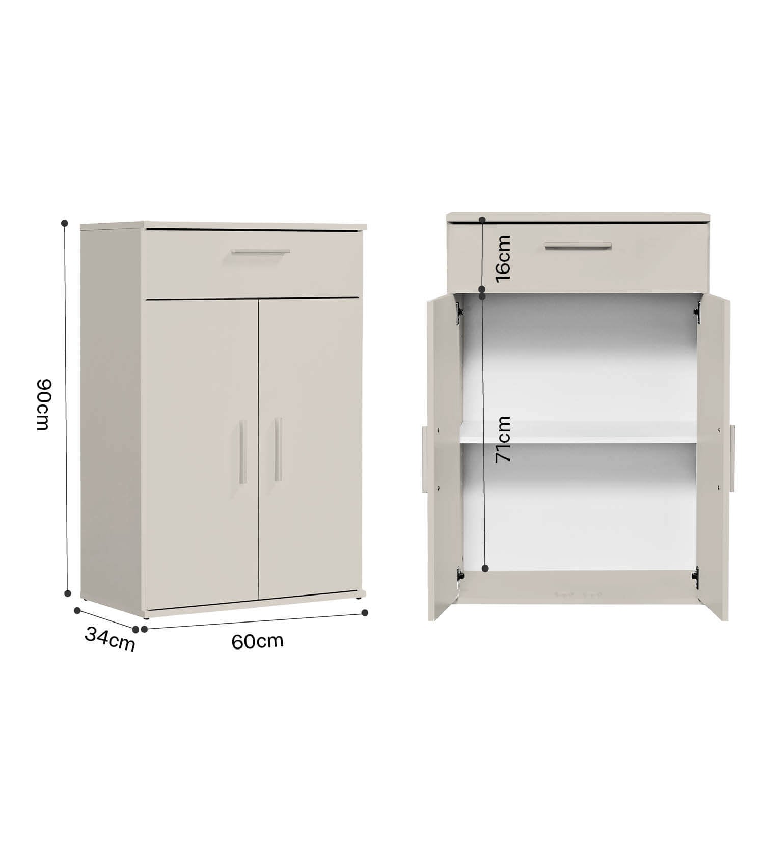 Mehrzweckschrank + Schubladen 'Der Praktische' Aktenschrank Schuhschrank