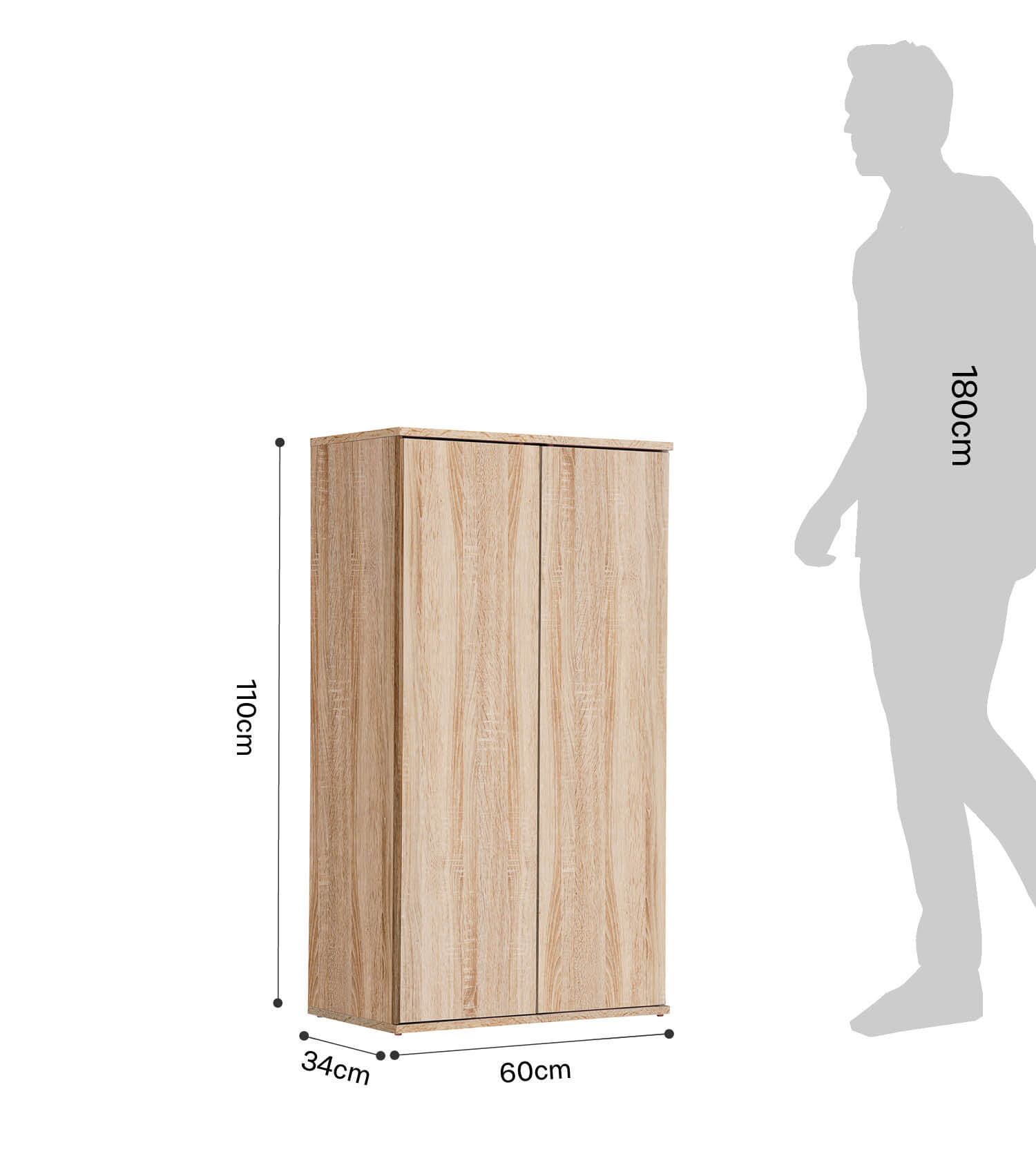 mokebo® 'Der Schlanke' Mehrzweckschrank Aktenschrank Made in DE 